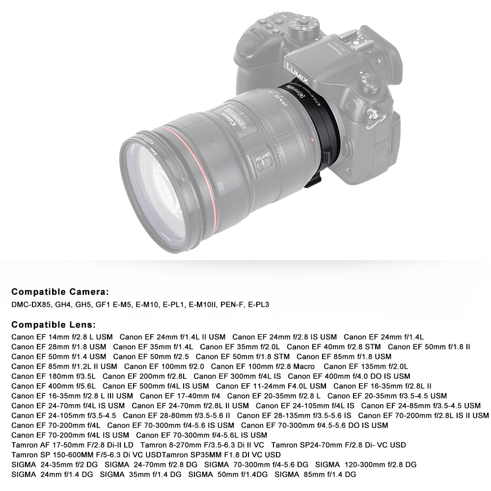 Commlite Cm Aef Mft Booster 0 71x Focal Reducer Booster Af Lens Mount Adapter Ebay