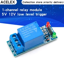 Déclencheur de bas niveau 12V, 1 canal, Module relais, panneau d'interface, bouclier pour PIC AVR DSP ARM MCU Arduino, 1 pièces