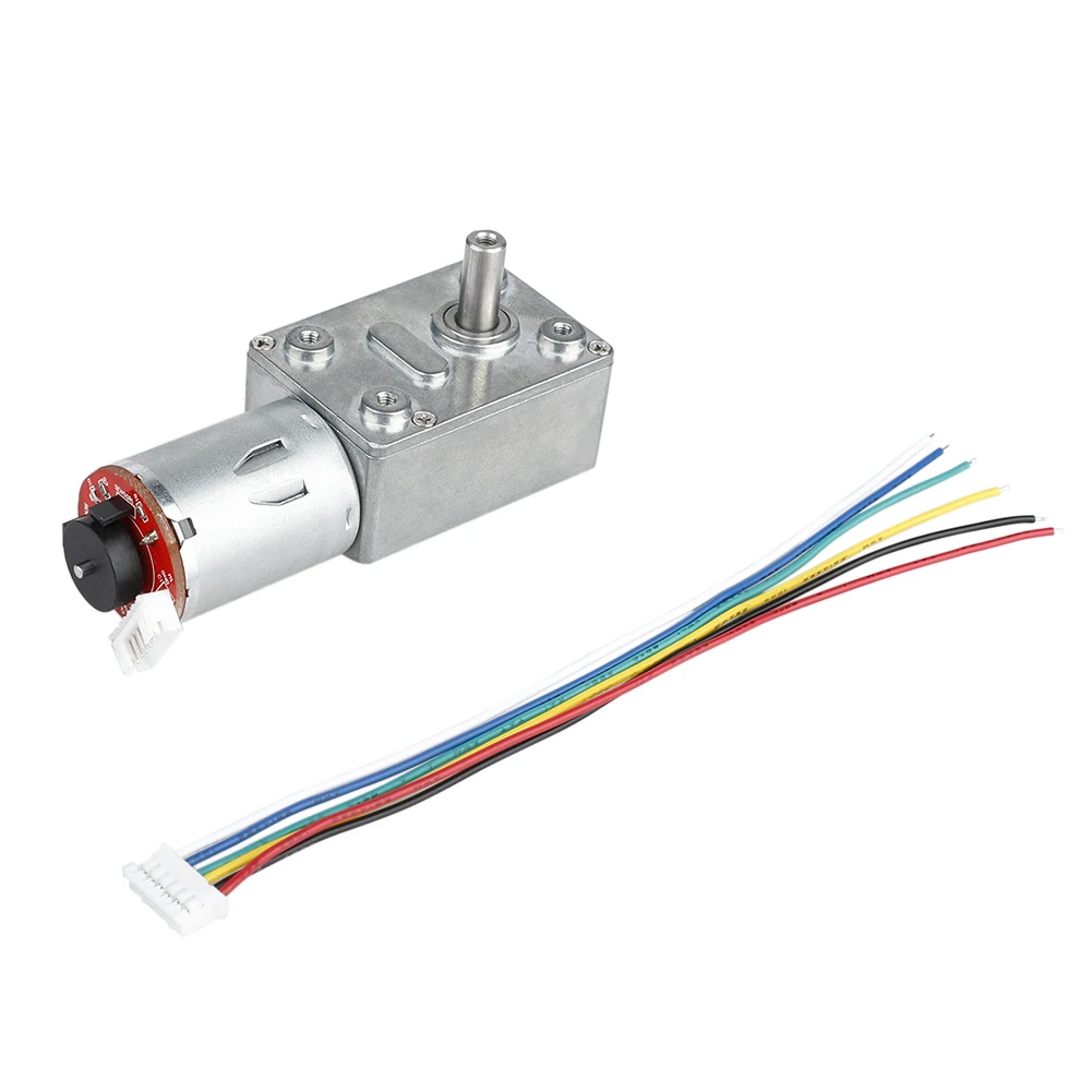 GM4632-370 DC 24V 80RPM высокий крутящий момент турбо энкодер Мотор Червячный редуктор
