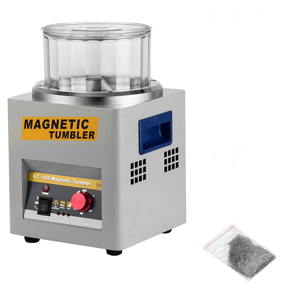 KT185 Magnetic Tumbler 180mm Jewelry Polisher Super Finishing Machine 110V 220V kt 90 magnetic polishing machine tumbler jewelry polisher finisher finishing machine magnetic polishing machine ac 110v 220v
