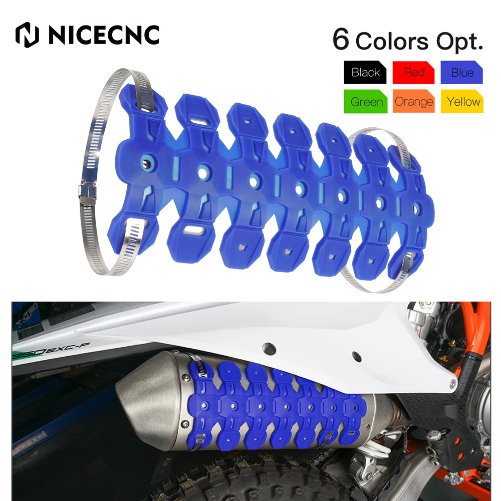 NICECNC Exhaust Muffler Silencer Protector Guard Cover For Yamaha YZ YZF WR WRF F 250 450