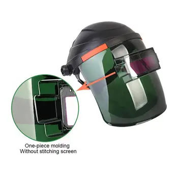 

Auto Darkening Welding Helmet Mask Welder Grinding Solar Power Green 31*22.5cm