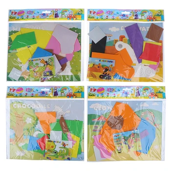 

New Rotatable Junction EVA 3D Foam Stickers Activity DIY Movable Puzzle Educational Toys For Children Kids Craft Toy