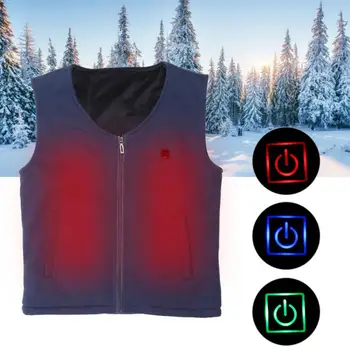 

USB Electric Warm Keeping Heating Vest Pain Relief Waistcoat for Men Women Outdoor Winter Unisex Waistcoat Biking Braces Support