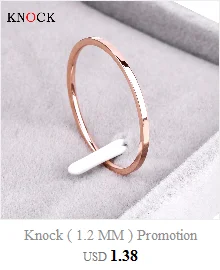 KNOCK High quality Fashion Simple Scrub Stainless Steel Women 's Rings 2 mm Width Rose Gold Color Finger  Gift For Girl Jewelry gold rings trendy