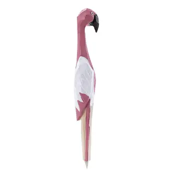 

Flamingo Ballpoint Pen Wooden Flamingo Carved Ball Pen for School Office Home Stationery (Pink)