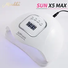 MORDDA Sun X5 MAX Сушилка для ногтей 80 Вт гель-лампа для всех гель-лаков УФ светодиодный лед лампа с ЖК-дисплеем для ногтей DIY инструменты для маникюра