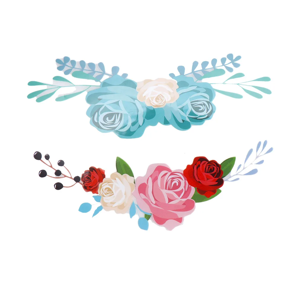 

Embroidery Flower Iron On Patch Applique DIY Crafts Accessories for Jeans Hat Bag Clothes Patches Badges