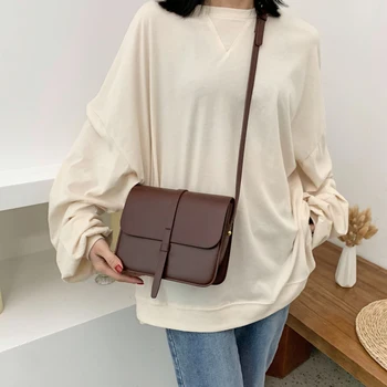 

Women Shoulder Bags 2020 summer new version of the Messenger bag shoulder strap messenger bag purse simple style Crossbody Bags