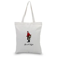 Девушка шаблон хозяйственная сумка повседневное использование пользовательский печати текстовый логотип DIY сумка эко многоразовая утилизация холст сумка