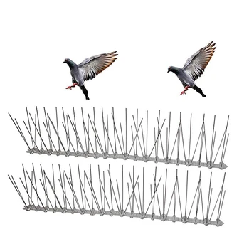 

Stainless Steel Anti Bird Spikes Extra Wide Eco-friendly Bird Fence Roof for Get Rid of Pigeons & Scare Birds Control Repellent