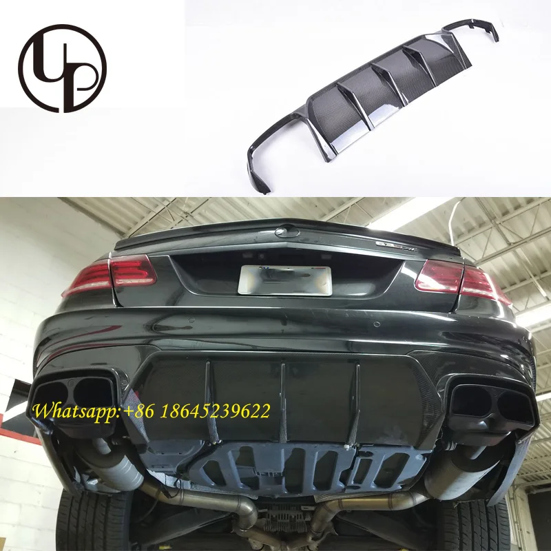 W212 E63 B850 задний рассеиватель с наконечниками для E class w212 B дизайн карбоновое