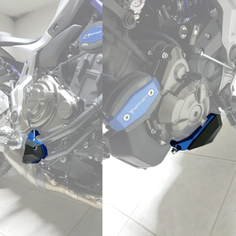 KEMiMOTO Мотоцикл Защита двигателя слайдер для YAMAHA MT07 крышка протектор корпус набор