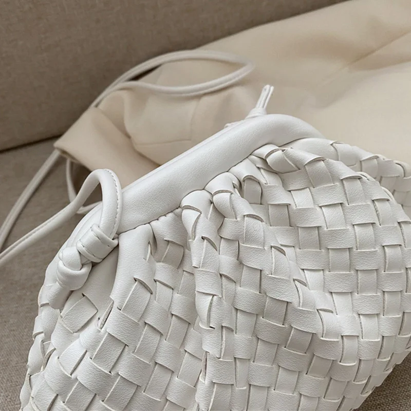 Luxury Ladies Weave Bag Soft Leather Crossbody Shoulder Bags For Women 2022 Fashion Female Brand Handbag and Purse Lady Hobo Bag
