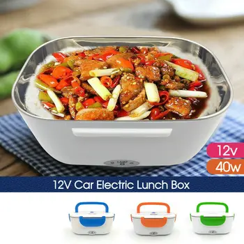 

Hot Sales Heating Lunch Boxes Portable Electric Heater Lunch Box Car Plug Food Bento Storage Container Warmer Food Container Ben