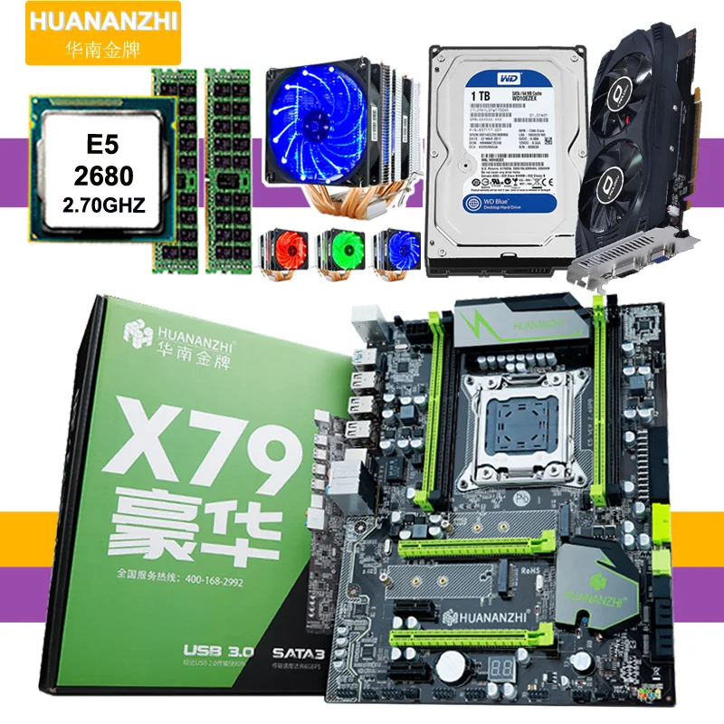 #Special Offers Discount HUANAN ZHI X79 motherboard with M.2 slot CPU Xeon E5 2680 C2 with cooler RAM 16G(2*8G) 1TB 3.5' SATA HDD GTX750Ti 2G #Special Offers Discount HUANAN ZHI X79 motherboard with M.2 slot CPU Xeon E5 2680 C2 with cooler RAM 16G(2*8G) 1TB 3.5' SATA HDD GTX750Ti 2G