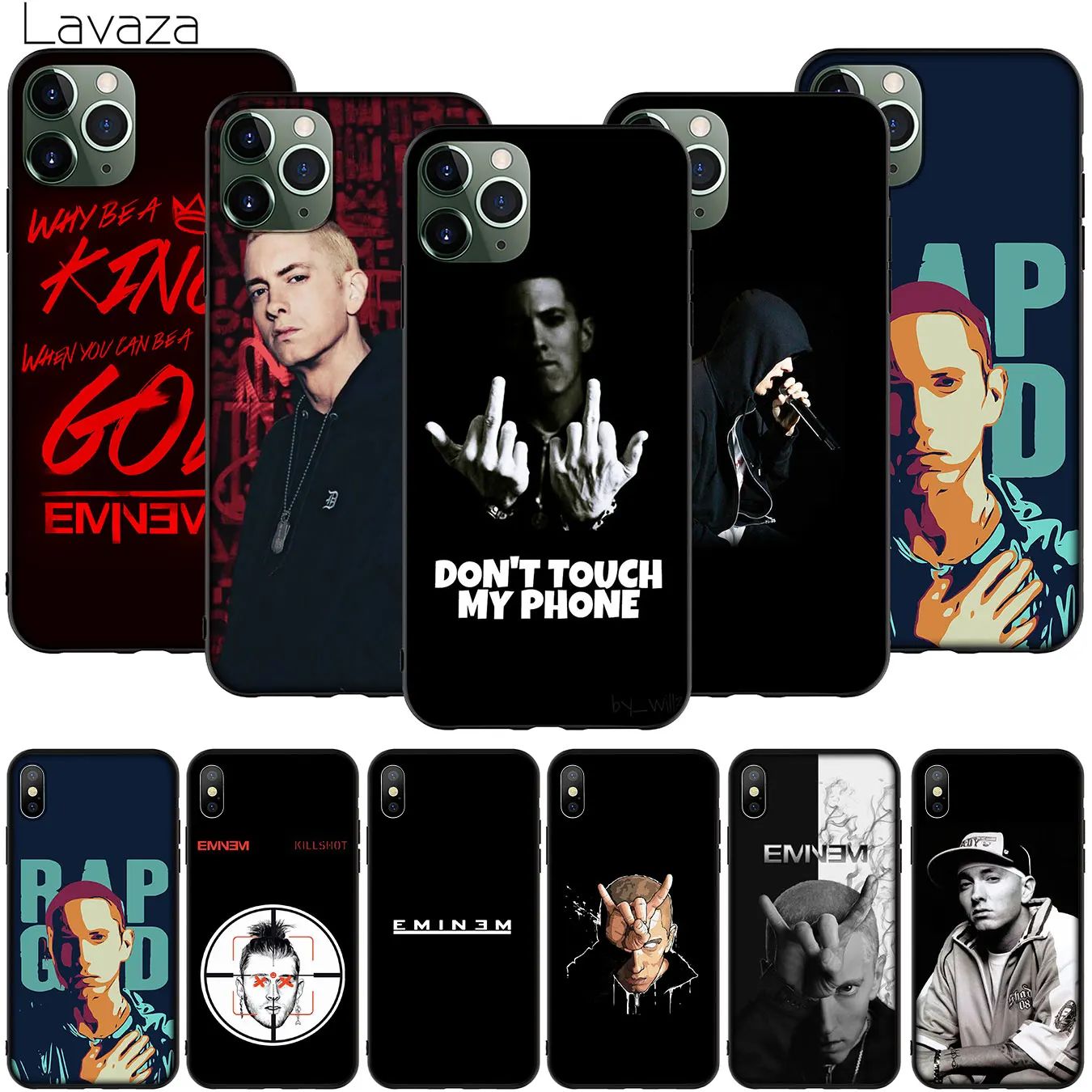 Eminem Rap pop Soft Silicone Phone Case for iPhone 11 Pro XR X XS Max 10 7 8 6 6S 5 5S SE Cover |