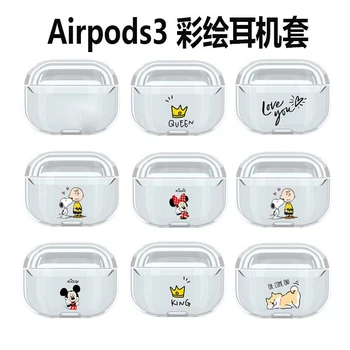 

Transparent Case For AirPods Pro Case Hard PC Cover Bluetooth Earphone Protective Earphone Cover for AirPods 2019 Accessories