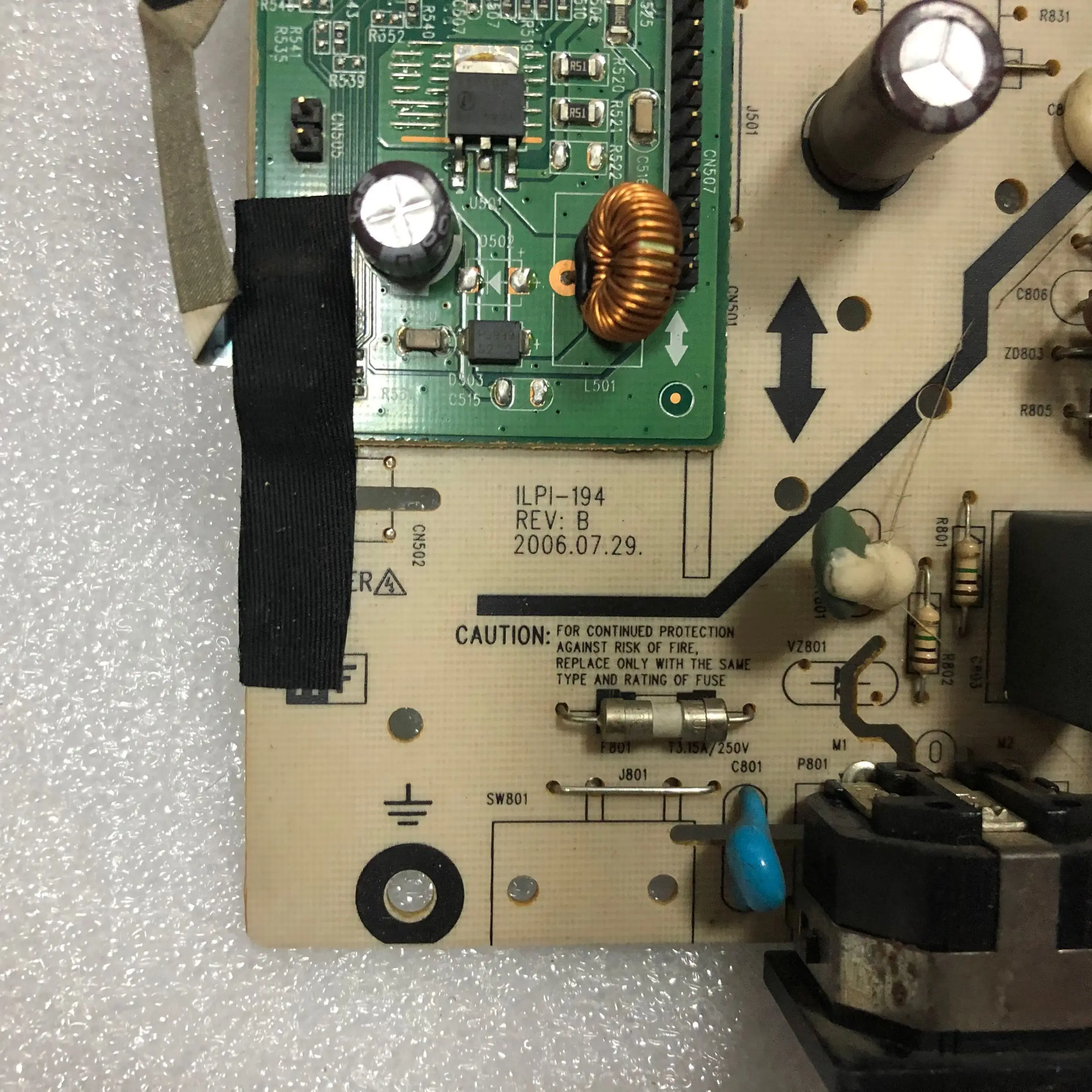 Тест для BENQ G922HDL плата питания ILPI-194 490741400110R