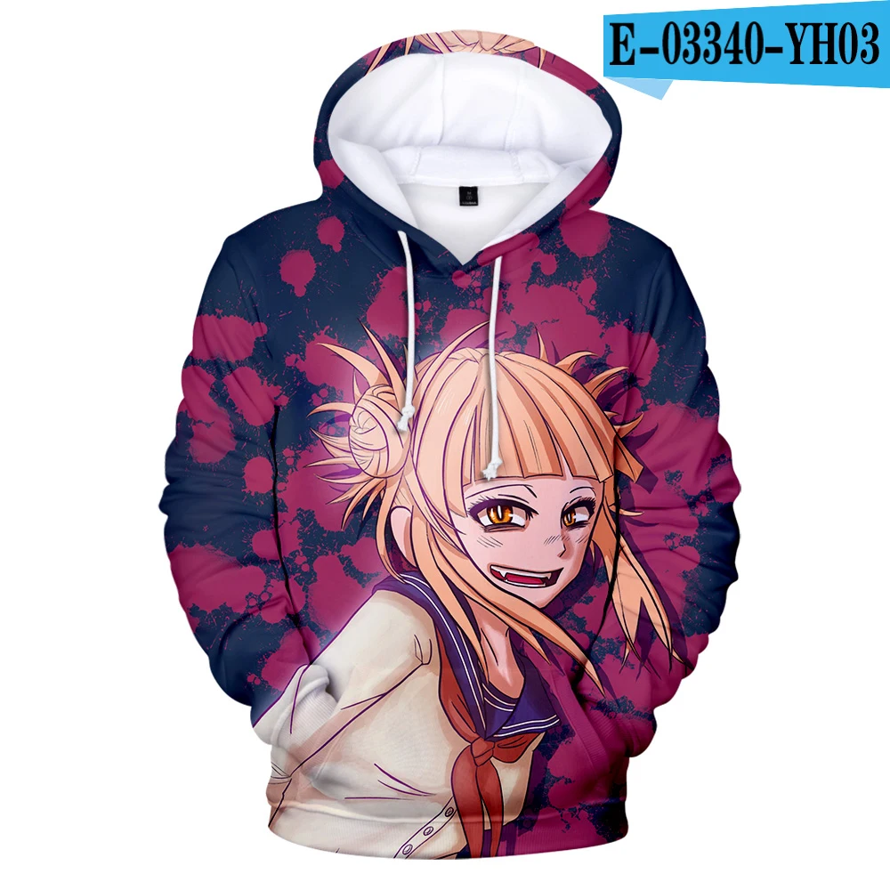 Толстовки с капюшоном Himiko Toga для мужчин/женщин, толстовки с 3D принтом, толстовки с капюшоном Himiko Toga для мужчин s, осенне-зимние пальто - Цвет: 3D