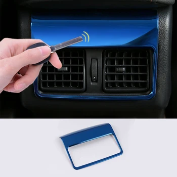 

lsrtw2017 stainless steel car armrest rear vent trims for toyota camry xv70 2018 2019 2020 blue silver black styling