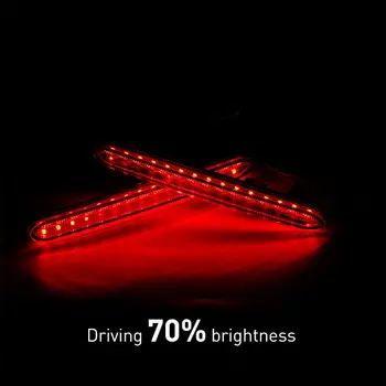 

For Honda Odyssey 2007-2008 LED Lights Parts Car 2Pcs Bumper Reflector