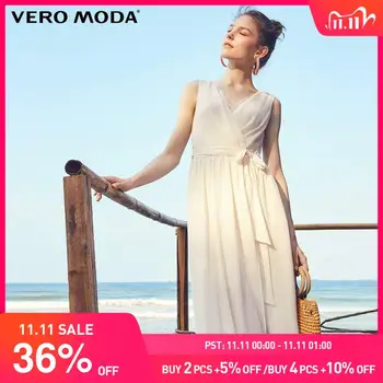 

Vero Moda Women's Sleeveless Laced V-neckline High-rise Side Zip Summer Sundress | 31927A527