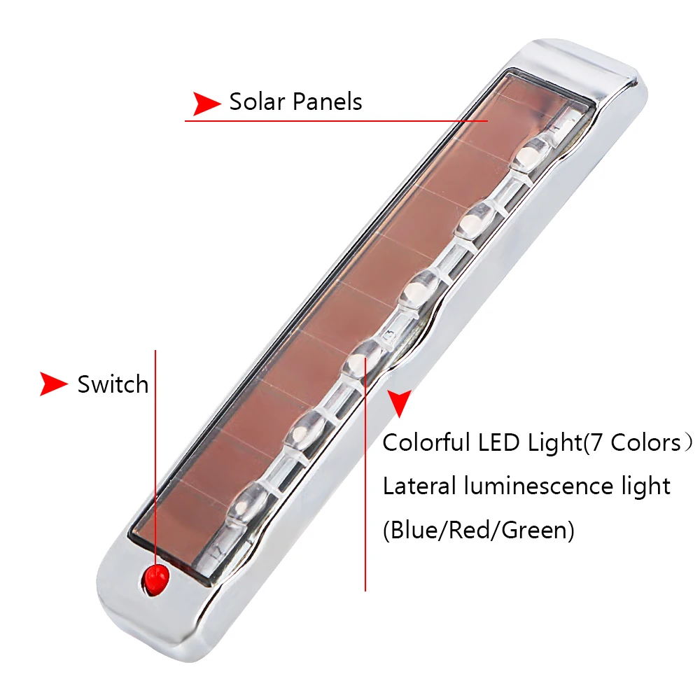 Motorcycle LED Lights Motorcycle Accessories LED Lamp Strip Car LED Lights Solar LED Strips Motorcycle Taillights Warning Strobe Light Car RGB Anti Static Door Decorative Lamp Flashing Auto Accessories