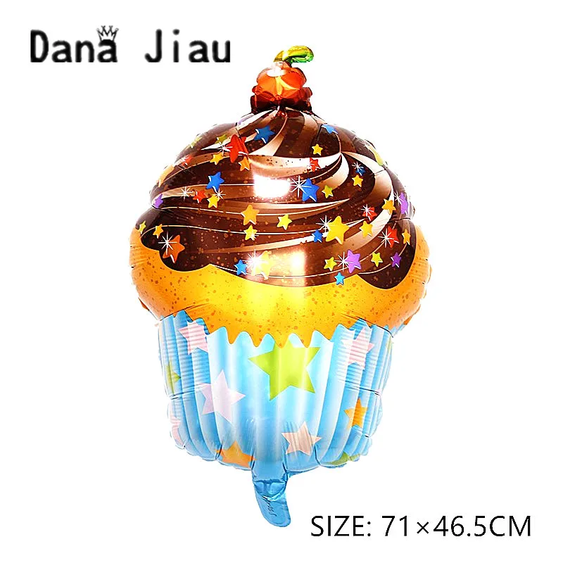 Ср декор синий Muffin еды шар Радуга мороженое воздушный гель День Рождения сладкий