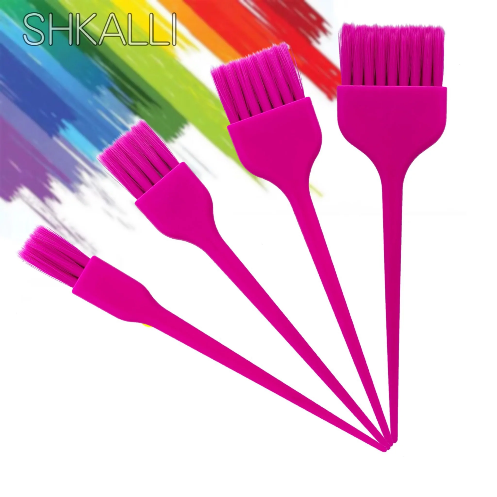 

hair coloring brush，Hairdressing Salon Barber Hair Coloring Tool Kit， Colorful Hair Dyeing Brush Set，balayage