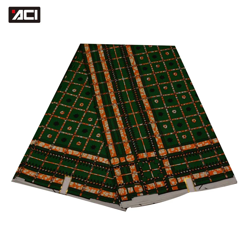 

ACI Free Shipping 6 Yards/Piece African Wax Fabric 2019 New Ankara Veritable Wax Block Print Fabric Tissu Africain For Patchwork