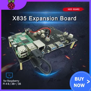

Raspberry Pi X835 Expansion Board 3.5" SATA HDD Storage 12V 3A Power Adapter EU/US Kit for Raspberry Pi 4 B / 3B+ / 3B