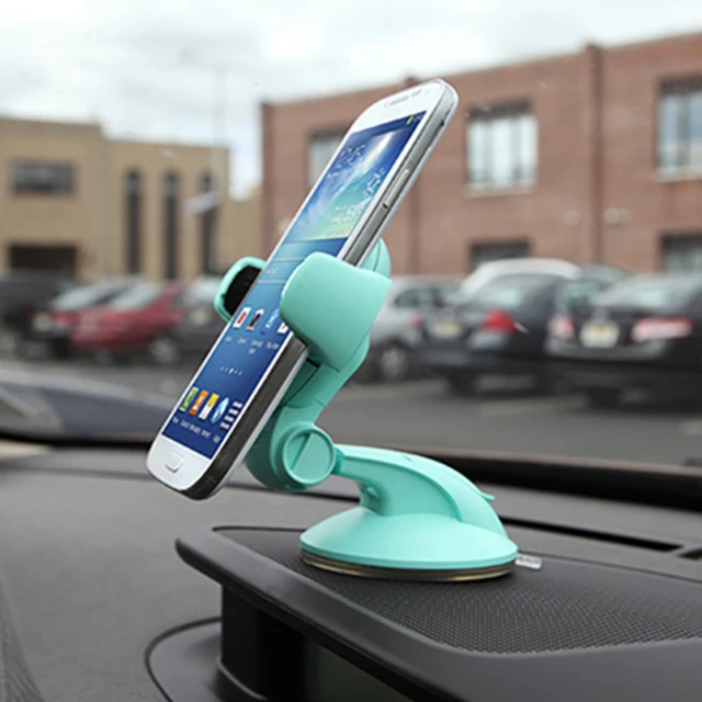 green Автомобильный держатель для телефона Mini для iPhone X XS 8 6 Plus лобовое стекло автомобильное крепление подставка для телефона присоска держатель Smartphpne Авто поддержка - Цвет: green