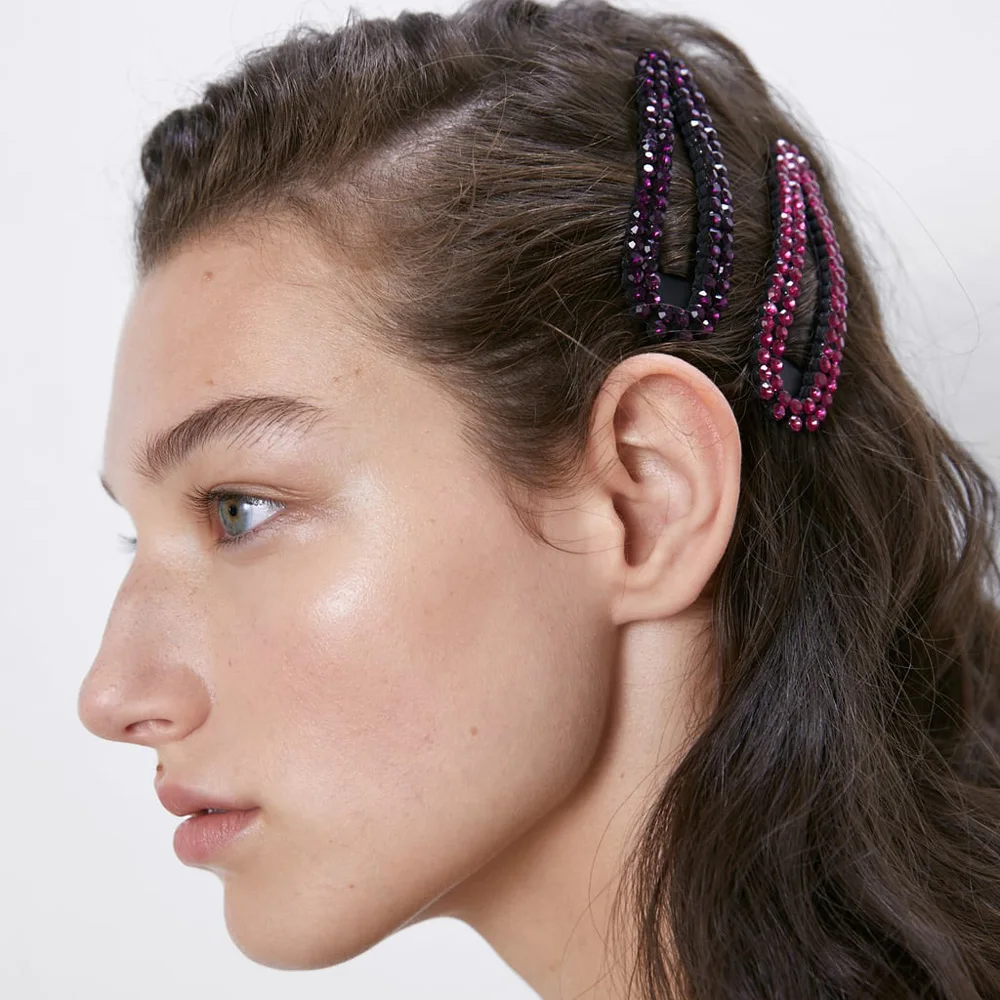 Girlgo ZA роскошный бренд Сверкающие Хрустальные женская заколка для волос Элегантные цветные жемчужные заколки для волос Макси ювелирные изделия для волос