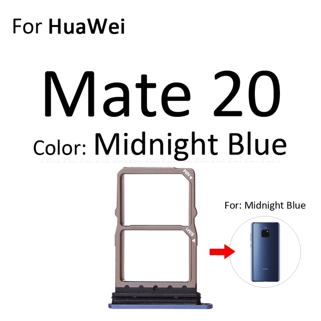 SD / Sim Card Tray Socket Adapter For HuaWei Mate 20 Pro X 20X Lite Connector Holder Slot Reader Container