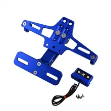 Регулируемый держатель номерного знака мотоцикла с ЧПУ светодиодный светильник кронштейн