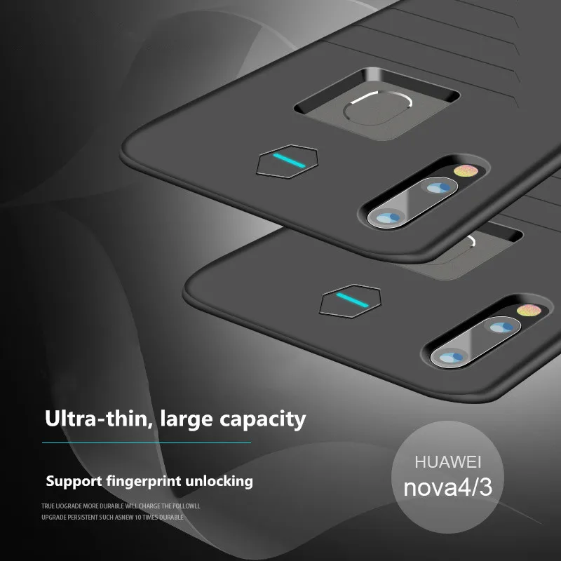 Чехол для внешнего аккумулятора Huawei Nova 3 разблокировка отпечатком пальца