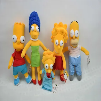 

Cartoon Simpsons Plush Stuffed Toys Simpsons Family Soft Stuffed Doll Cute Kawaii Gift For Child Fan Movie Anime Figure