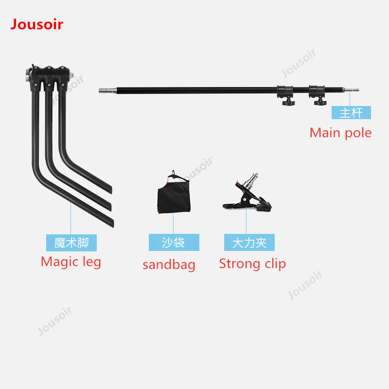  Photography Studio Black Magic Leg C-type Light Stand Photography Stainless Steel Stand for softbox