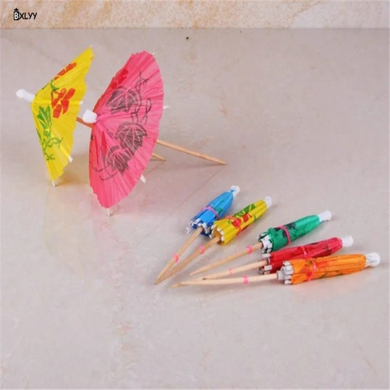 BXLYY 15pc Disposable Paper Umbrella Fruit Sign Bar Cocktail Christmas Ornaments DIY New Year Kitchen Accessories Gadgets.7