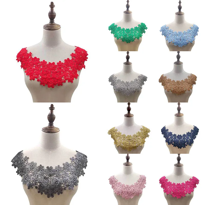 Lace Fabric 11 Colors Collar For Needlework Embroidery Applique DIY Dress Sewing Supplies Craft Collarband Lace Sewing Supplies Lace Sewing Accessories