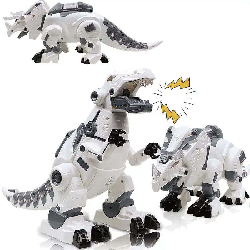 音楽電動歩行恐竜ロボット電子音スプレー機械式動物モデル恐竜ロボットティラノサウルス子供のためのおもちゃ 電子ペット Aliexpress