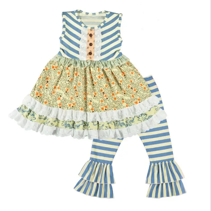 

Mustard Pie Girls Cotton Boutique Clothing Set
