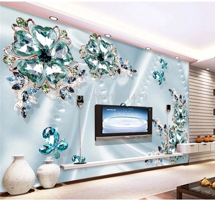 Papel de parede com mural personalizado em