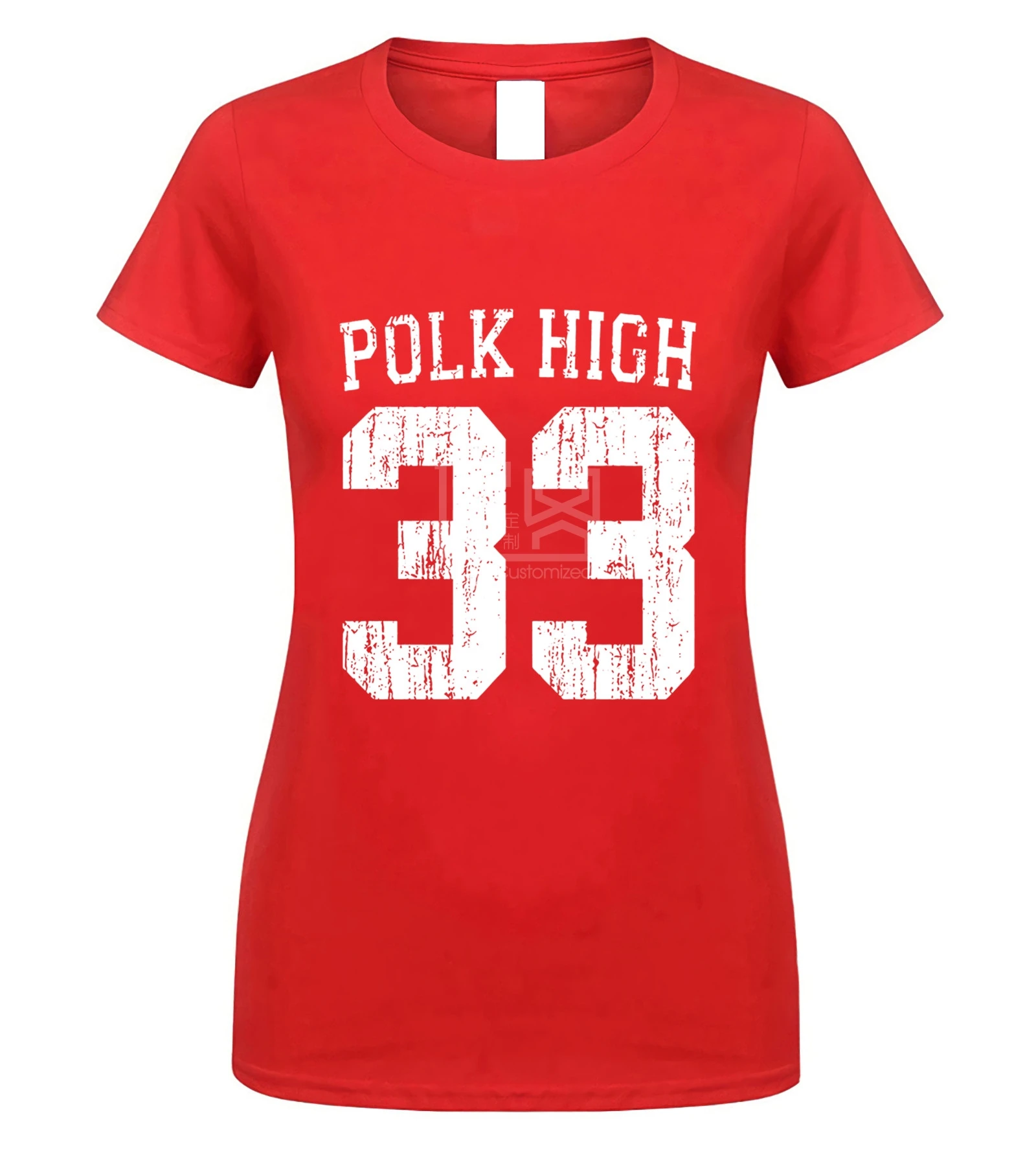 Г., новая летняя модная футболка Polk High футболки для детей с забавным принтом Эл Банди футболки с короткими рукавами и круглым вырезом - Цвет: women red