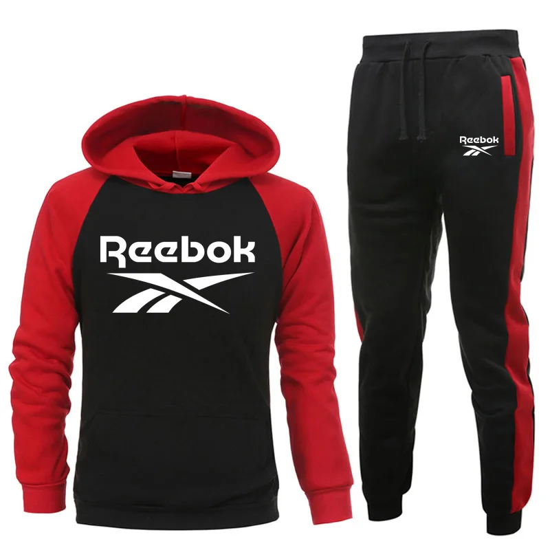 

Autumn Men's Sportswear Sets Men's Casual Tracksuit Men 2 Piece Set Polyester Sweatshirt Sweatpants Sportswear Running Clothing