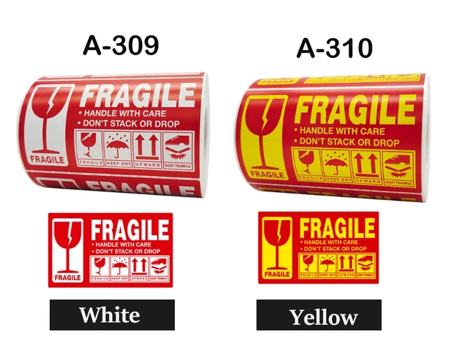 Étiquettes Liquides 5,1 X 7,6 Cm Avec Poignée Liquide Fragile Avec