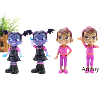 

Junior Vampirina The Vamp woman & Friend Poppy PVC Action Figures Girls Toys Gift 4pcs/set 9cm