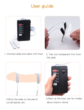 Electric Shock Penis Ring Enlargement Pads for Men Reduce Sensitive Penis Delay Ejaculation Cock Rings Adult Sex Toys SM Machine 6