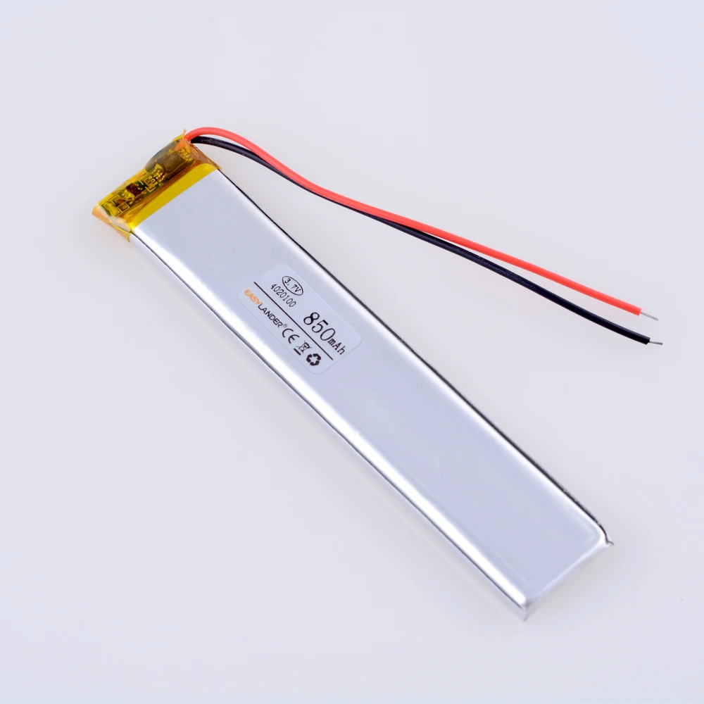 3.7V 850mAh 4020100 Rechargeable Lithium Li-ion Polymer Battery For 7 inch 8 inch 9inch Tablet PC